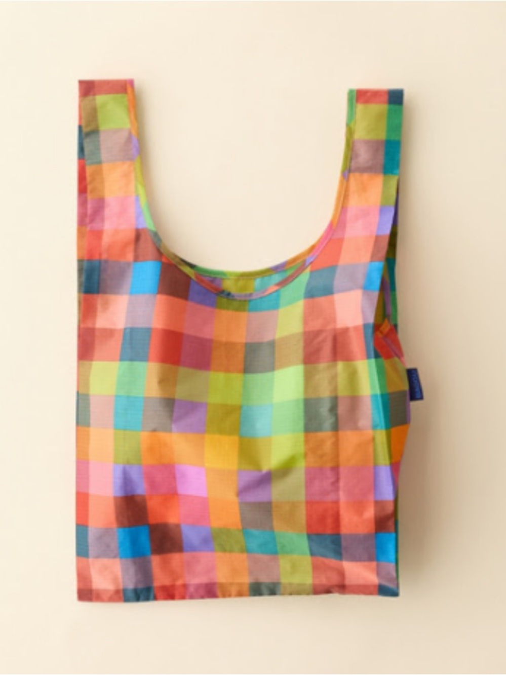 BAGGU UO Exclusive Madras Patterned Standard Reusable Tote Bag